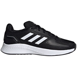 Dětské boty Adidas Runfalcon 2.0 K černé a bílé FY9495 černý