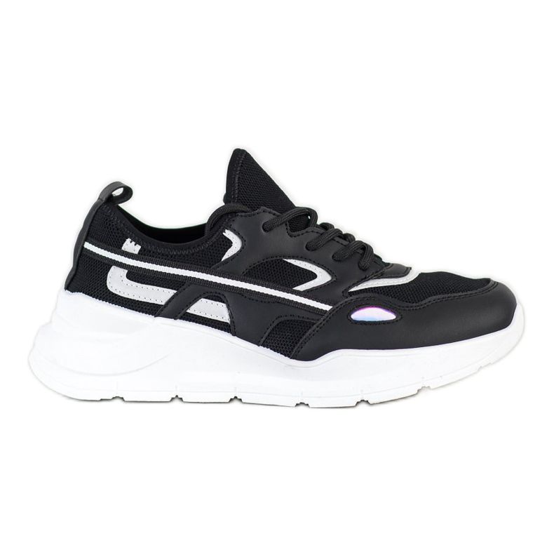 SHELOVET Neformální černé tenisky černá