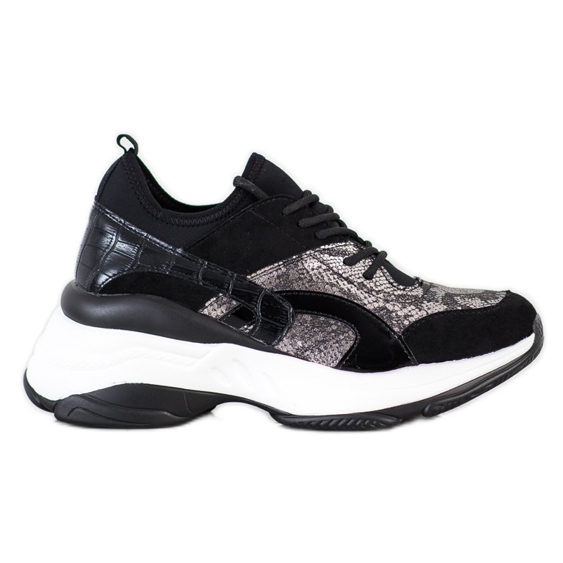 Bestelle Módní tenisky na platformě béžový černá