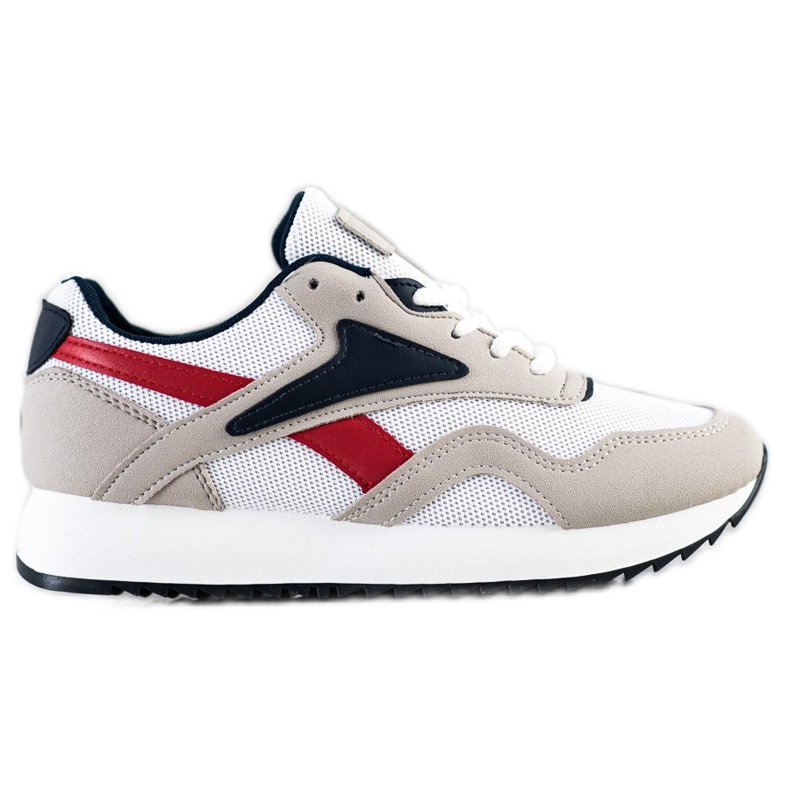 SHELOVET Sportovní obuv se síťovinou bílý červené šedá