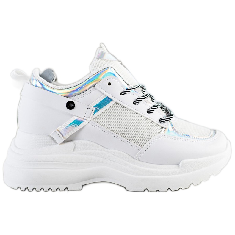 Marquiz Klínové tenisky bílý stříbrný