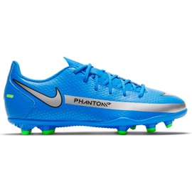 Kopačky Nike Phantom Gt Club FG / MG Jr blue CK8479 400 modrý modrý Kopačky Nike Phantom Gt Club FG / MG Jr blue CK8479 400 modrý modrý