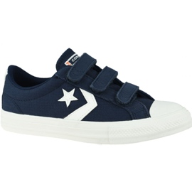 Dětské boty Converse Star Player Low, 667547C bílý námořnická modř