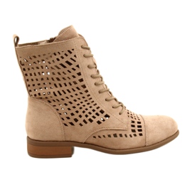 M.Daszyński Vázané prolamované dělníky Daszyński SA142-33 béžový M.Daszyński Vázané prolamované dělníky Daszyński SA142-33 béžový