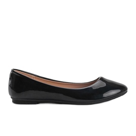 Černě lakované indické balerínky černý