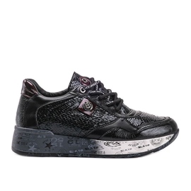 Černé klínové tenisky Ayanna černá