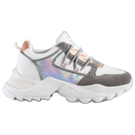 SHELOVET Stylové tenisky bílý vícebarevný