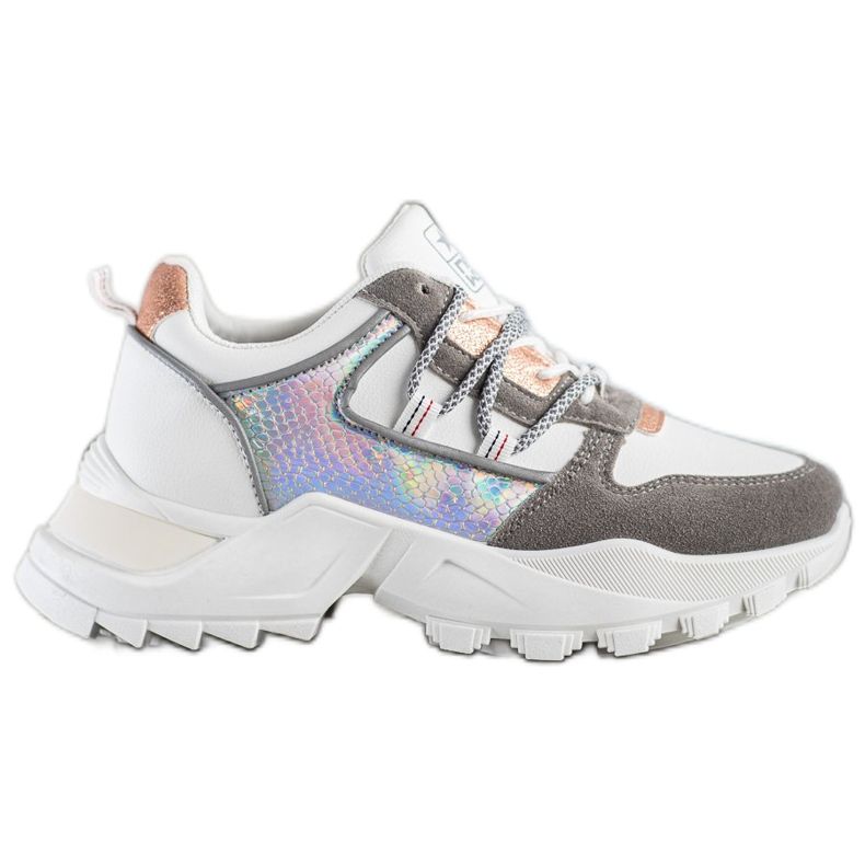 SHELOVET Stylové tenisky bílý vícebarevný SHELOVET Stylové tenisky bílý vícebarevný