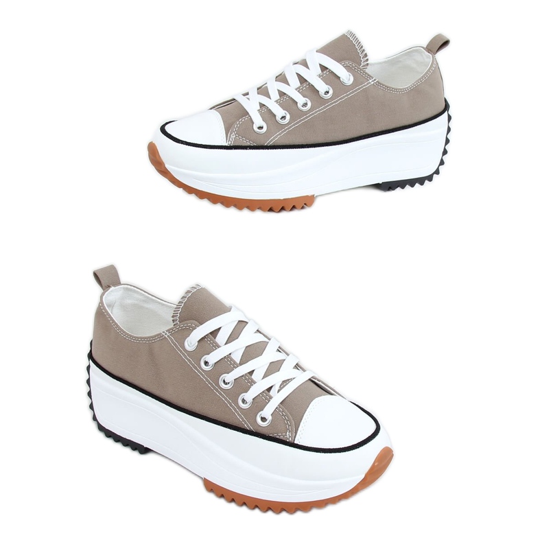 Designová podrážka tenisek v khaki VL137P Green zelená