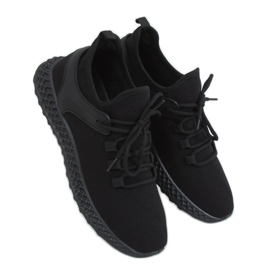 Černé sportovní ponožky JH-09 Black černá