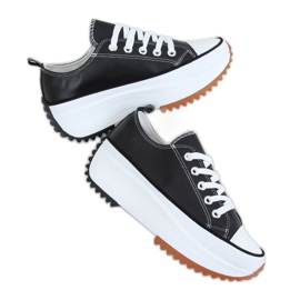 Designové tenisky s černou podrážkou VL138 Black černý