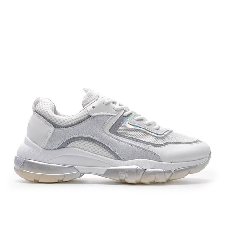 Bílé sportovní tenisky 9796 bílý Bílé sportovní tenisky 9796 bílý