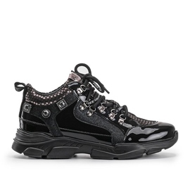 Černé klínové tenisky Giovanna černá