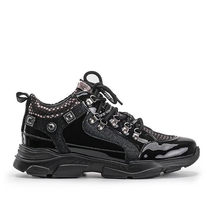 Černé klínové tenisky Giovanna černá