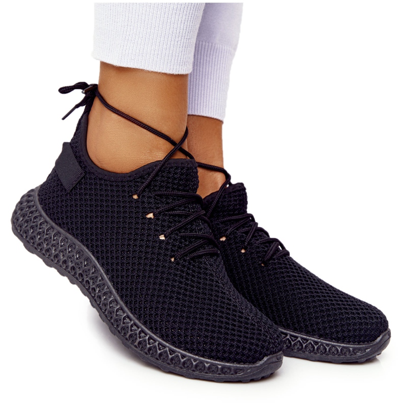 PS1 Dámská nazouvací černá sportovní obuv