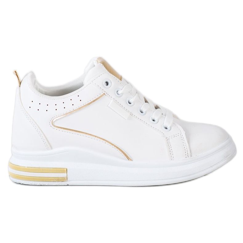 SHELOVET Bílé boty se skrytým klínem bílý SHELOVET Bílé boty se skrytým klínem bílý