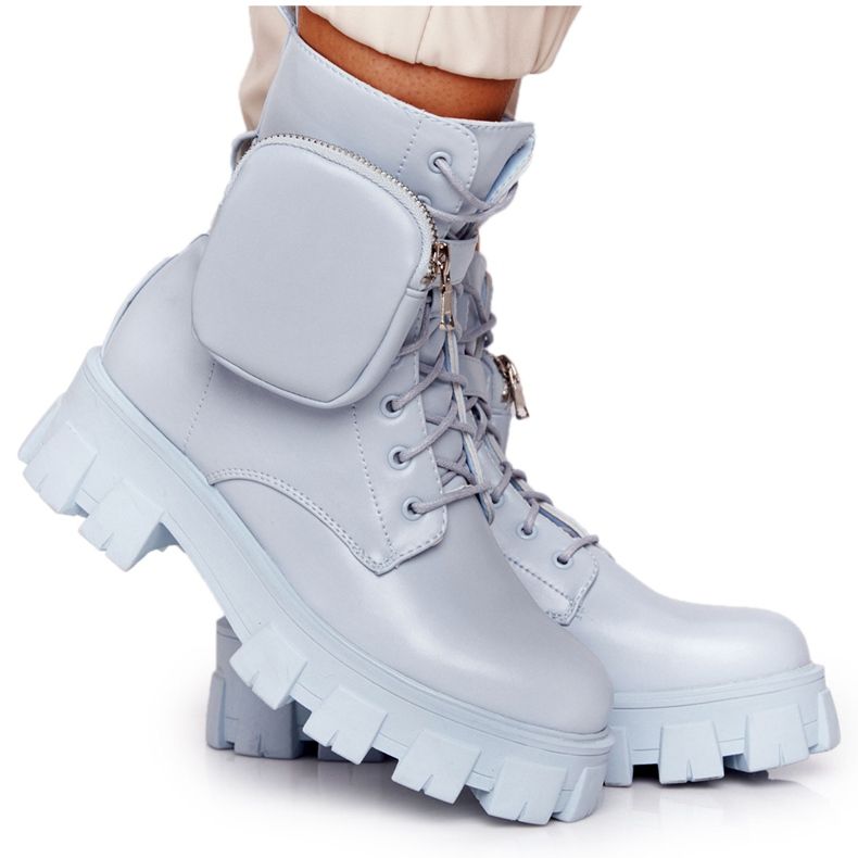 PS1 Platformové boty Pracovníci Modrá sobota modrý