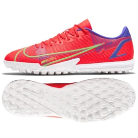 Kopačky Nike Mercurial Vapor 14 Academy Tf M CV0978 600 červený pomeranče a červené