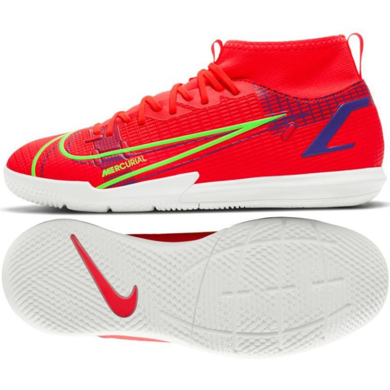 Kopačky Nike Mercurial Superfly 8 Academy Ic Jr CV0784 600 červené pomeranče a červené Kopačky Nike Mercurial Superfly 8 Academy Ic Jr CV0784 600 červené pomeranče a červené
