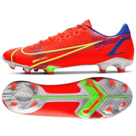 Fotbalové boty Nike Mercurial Vapor 14 Academy FG / MG M CU5691 600 červený pomeranče a červené