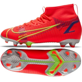 Kopačky Nike Mercurial Superfly 8 Academy Mg Jr CV1127 600 červený černý