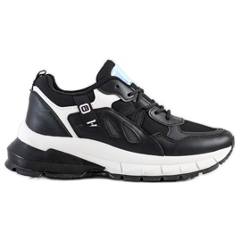 SHELOVET Tenisky na platformě se sítí černý