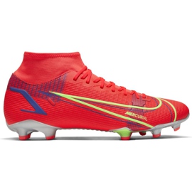 Fotbalové boty Nike Mercurial Superfly 8 Academy FG / MG CV0843 600 červený červený
