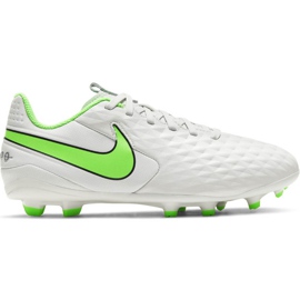 Kopačky Nike Tiempo Legend 8 Academy FG / MG Junior AT5732 030 bílý bílý