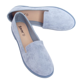 Modré dámské pány JX77P L.BLUE modrý