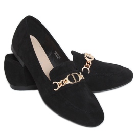Černé dámské mokasíny T393P Black černý