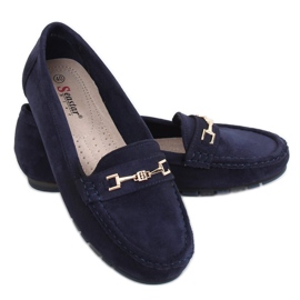 Dámské tmavomodré mokasíny GS12P Navy námořnická modř