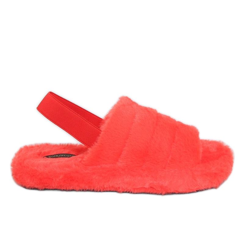 Oranžové dámské pantofle X8130 Orange s gumičkou oranžový Oranžové dámské pantofle X8130 Orange s gumičkou oranžový