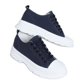 Tmavě modré dámské tenisky LA122 Navy námořnická modř