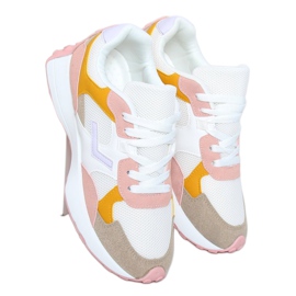 Vícebarevná sportovní obuv BL209P Pink bílý růžový žluť