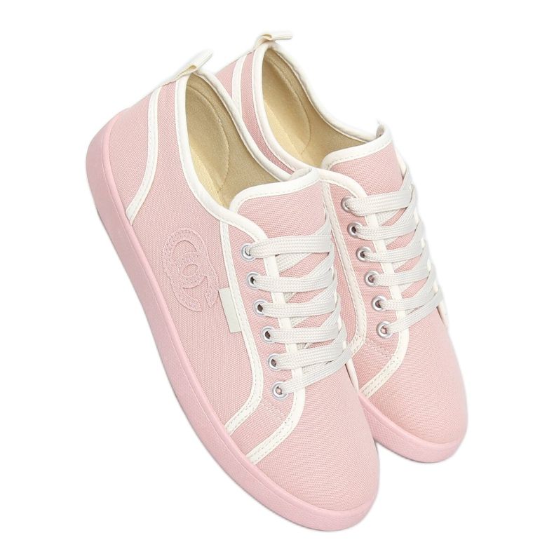 Růžové tenisky NB385P Pink bílý růžový