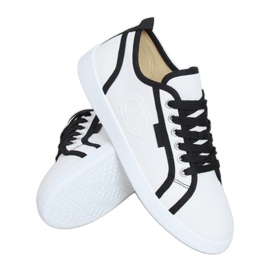 Bílé tenisky NB385P White bílý černý