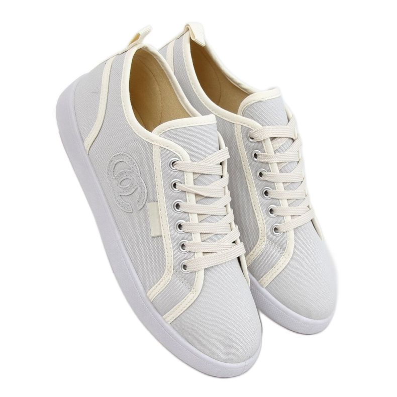 Šedé tenisky NB385P Šedé ecru šedá