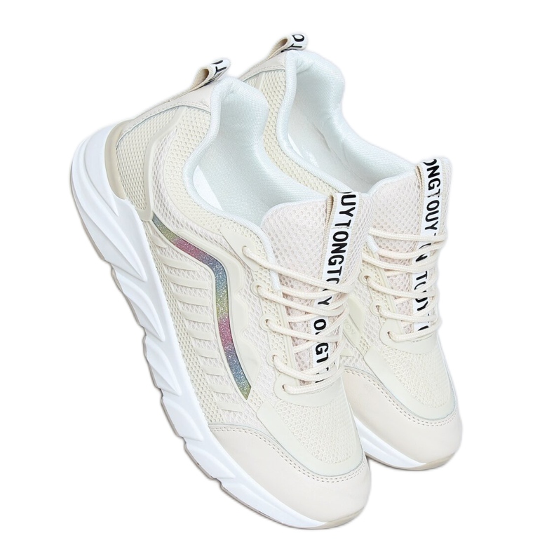 Béžová sportovní obuv pro ženy J143 Beige béžový