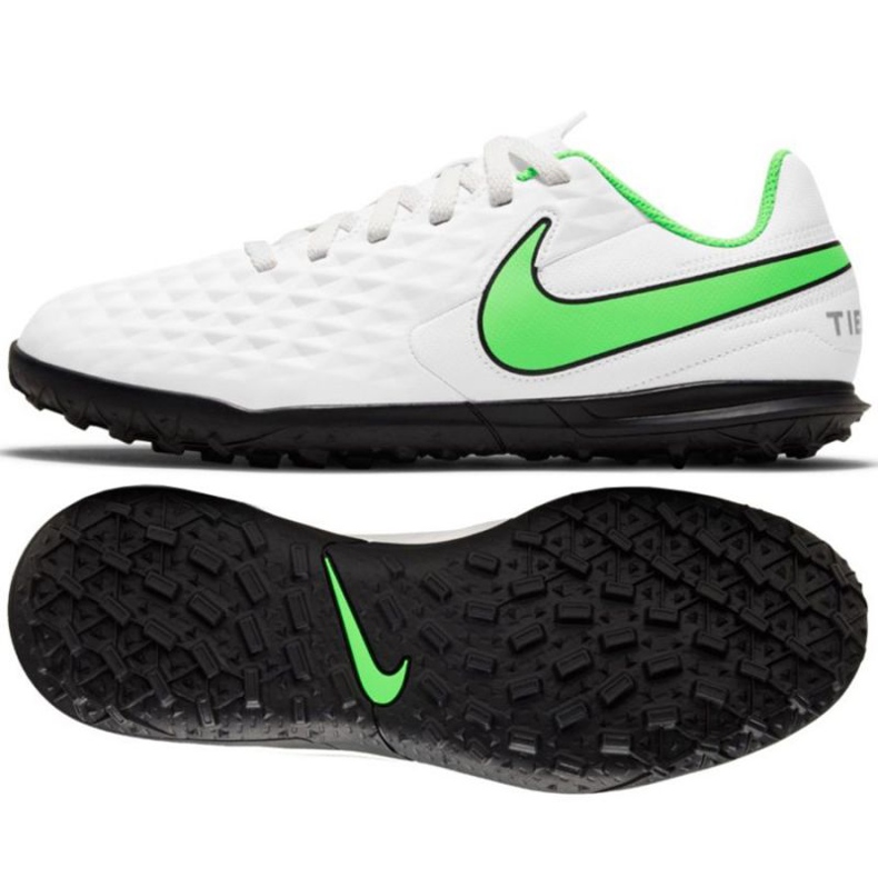 Kopačky Nike Tiempo Legend 8 Club Tf Jr AT5883 030 bílý bílý