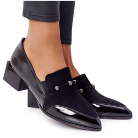 Elegantní lodičky na vysokých podpatcích S.Barski Premium Black černá Elegantní lodičky na vysokých podpatcích S.Barski Premium Black černá