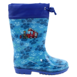American Club Americký modrý hasič Galoshes KAL04 červený