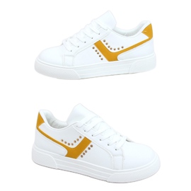 Bílé dámské tenisky 1063 Yellow bílý žluť