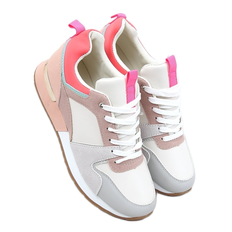 Vícebarevná sportovní obuv B0-671 bílá vícebarevný