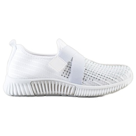 SHELOVET Sportovní obuv s krystaly bílý