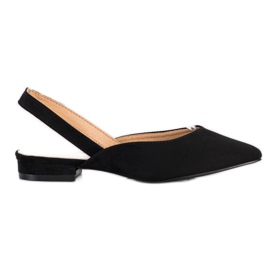 S. BARSKI Černá Lodičky S Otevřenou Patou černý