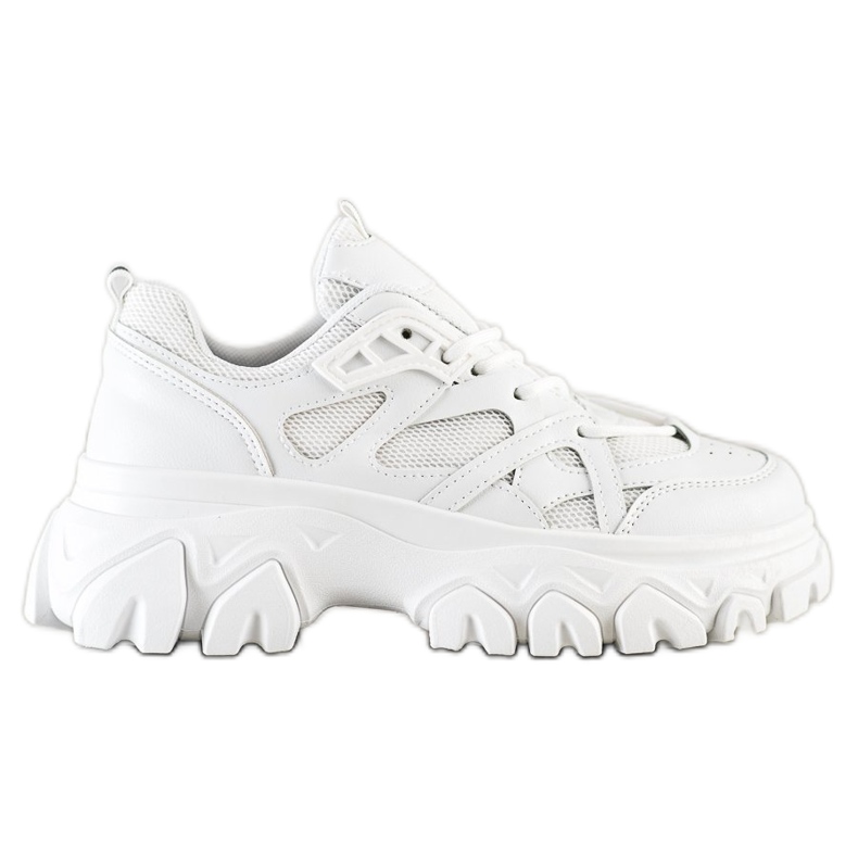 SHELOVET Bílé módní tenisky bílý