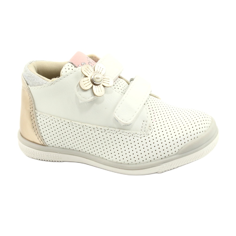 American Club Sportovní obuv se suchým zipem GC06 / 21 bílá a zlatá bílý