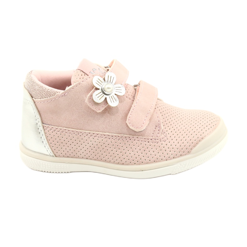 American Club Sportovní obuv se suchým zipem GC06 / 21 růžovo-stříbrná růžový stříbrný