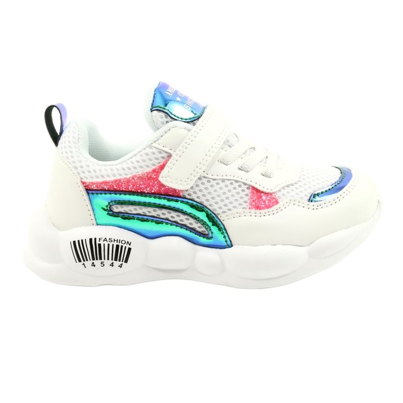 American Club Módní halografické sportovní boty ES23/21 White bílý