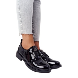 S.Barski Dámské lakované boty Oxfords S. Barski černé černý